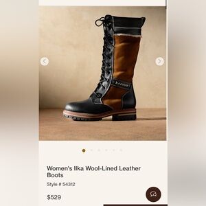 Women's Ilka Wool-Lined Leather Boots